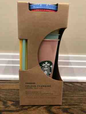 Color Changing Starbucks Cold Cups Set Of 5 BNIB - Sold on eBay Feb, 9th 2020 for $65.00
