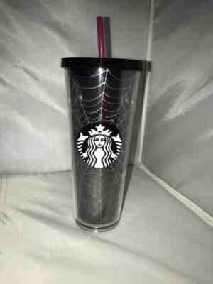 Starbucks Glitter Spiderweb Tumbler Cup Limited Halloween 2019 24 oz Sold Out - Sold on eBay Feb, 9th 2020 for $39.98