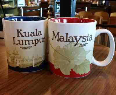 Starbucks Kuala Lumpur 2 & Malaysia 2 icon mugs MIT (Lot of 2) - New with SKU - Sold on eBay Feb, 6th 2020 for $37.99