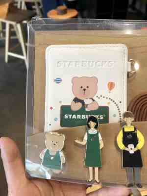 Starbucks 2019 China Spring Bearista Bear Card Bag & Pins Set - Sold on eBay Feb, 6th 2020 for $36.99