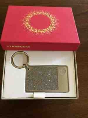 NEW 2015 Champagne Gold Swarovski Starbucks Gift Card Keychain w/$0 balance - Sold on eBay Feb, 23rd 2020 for $369.00