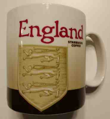 Starbucks Global Icon Mug with Sticker - England 1 (Royal Coat of Arms Shield) - Sold on eBay Mar, 13th 2020 for $730.00