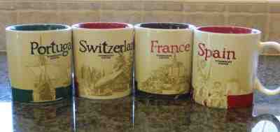 NWT Starbucks LOT of 4 Country Global Icon Collector Series Mugs IMPERFECT - Sold on eBay Mar, 3rd 2020 for $250.00