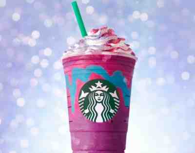 ULTRA RARE STARBUCKS UNICORN FRAPPUCCINO FROM 2017 FROZEN IN ORIGINAL VENTI CUP