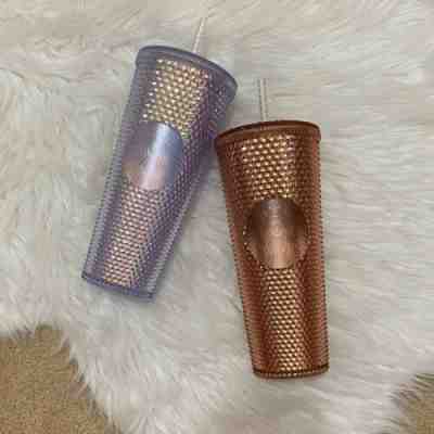 Starbucks Iridescent 24oz Tumbler (2018 Release) & Rose Gold 24oz Tumbler (2019) - Sold on eBay Apr, 27th 2020 for $299.99