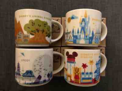 Set of 4 Starbucks Disney World You Are Here 14oz Mug 2017 - Sold on eBay Apr, 30th 2020 for $340.00