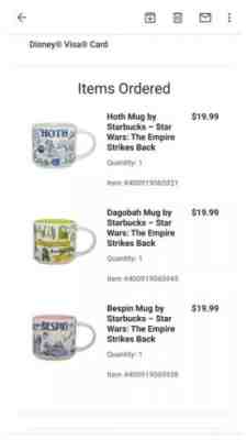 Starbucks Star Wars May the 4th Mugs You are Here SET, Hoth, Bespin, Dagobah NEW - Sold on eBay May, 4th 2020 for $300.00