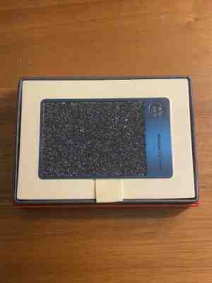 Starbucks swarovski Crystal BLUE 2015 Card.NEW In box!RARE!!