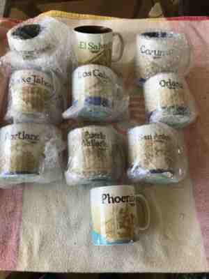 Lot Of 10 Starbucks  Mugs Global Icon Series.Very Rare Collection - Sold on eBay May, 10th 2020 for $312.00