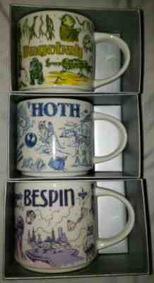 Star Wars May the 4th StarBucks Mugs SET, Hoth Bespin Dagobah -Confirmed In Hand - Sold on eBay May, 17th 2020 for $275.00