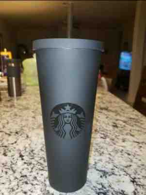 STARBUCKS 2014 MATTE BLACK ACRYLIC 24 OZ COLD CUP TUMBLER. NWT, HTF! LAST ONE! - Sold on eBay May, 20th 2020 for $250.00