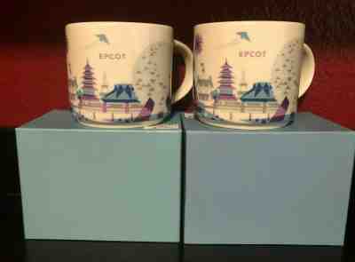 Starbucks EPCOT Purple & Silver Monorail 2015 You Are Here Mugs 1st & 2nd Ed NEW - Sold on eBay May, 23rd 2020 for $270.00