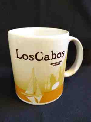 Los Cabos Starbucks Mug Made Mexico 2009 Ultra Rare Yellow Version Icon Whale