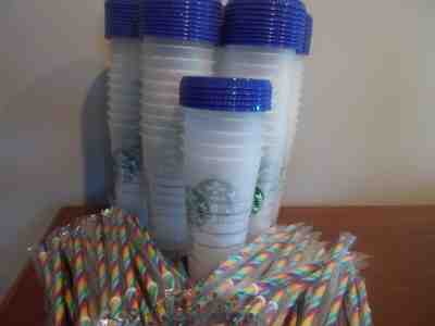Lot Of 55 Starbucks Rainbow Confetti Color Changing Cups Straws Pride Summer - Sold on eBay Jun, 12th 2020 for $424.99