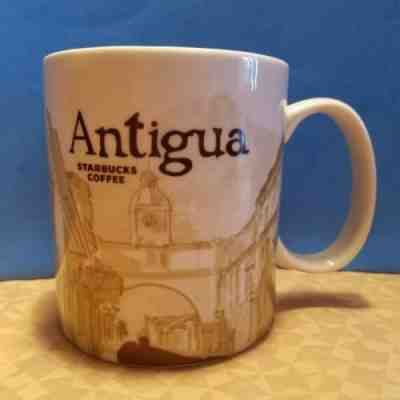 Starbucks NWT Antigua Global Icon mug cup Original 16oz Santa Catalina Arch Agua