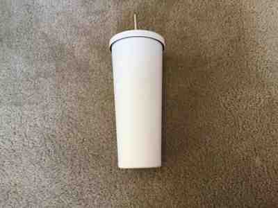 RARE 2015 Starbucks Large Stainless Steel Cold Cup Matte White Tumbler 24oz - Sold on eBay Jun, 27th 2020 for $255.00