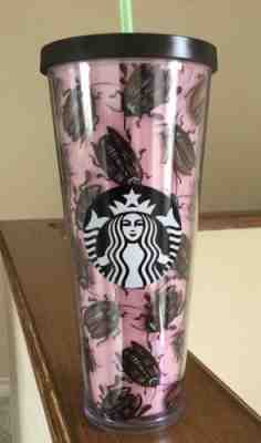 Starbucks Beetle Cold Cup Tumbler 24 oz. Pink Acrylic NEW - Sold on eBay Jul, 15th 2020 for $350.00
