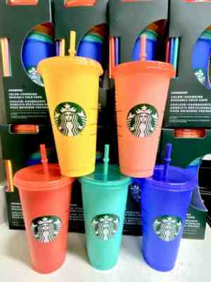 Starbucks A Set Of 5 Color Changing Cups ???? - Sold on eBay Jul, 19th 2020 for $315.00
