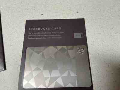 2012 Stainless Steel Starbucks Card Rare Gilt.com - Sold on eBay Aug, 8th 2020 for $682.00