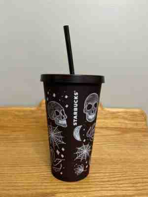 Starbucks Halloween Skull Tumbler - 16 Oz. Rare - Sold on eBay Aug, 16th 2020 for $300.00