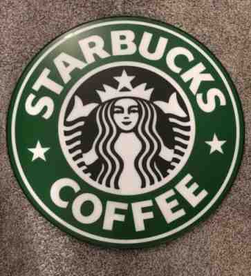 Starbucks Official Front Foyer Sign 1992-2010 Logo 24.5 Inch Diameter - Sold on eBay Aug, 22nd 2020 for $250.00