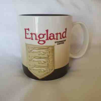 STARBUCKS ENGLAND 1 CITY ICON 2009 MUG UK ROYAL ARMS OF KINGS REALM 3 GOLD LIONS - Sold on eBay Aug, 23rd 2020 for $406.00