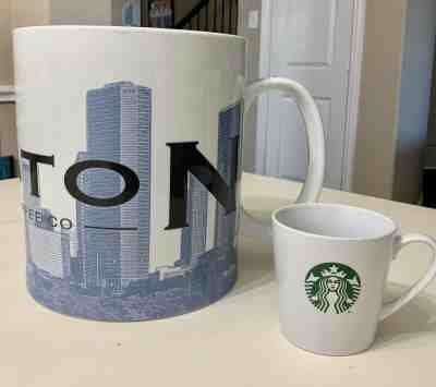 Starbucks Giant Store Promo Houston Skyline Mug Series One (2002) Mug 2.5 Gallon - Sold on eBay Sep, 7th 2020 for $279.99