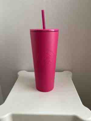 Starbucks Hot Pink Brand New HTF Tumbler 24oz Barbie Pink Matte - Sold on eBay Sep, 9th 2020 for $299.99