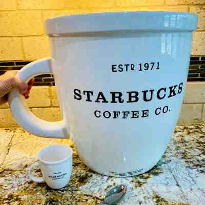 Starbucks 2001 Giant Abbey Mug Limited Edition Collectors Display Mug 768 oz