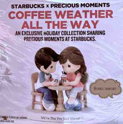 RARE 2019 Starbucks Singapore Precious Moments We're The Perfect Blend Figurine 