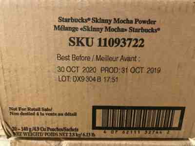1 Box (20 Bags) Starbucks Skinny Mocha Powder Discontinued New! - Sold on eBay Oct, 5th 2020 for $300.00