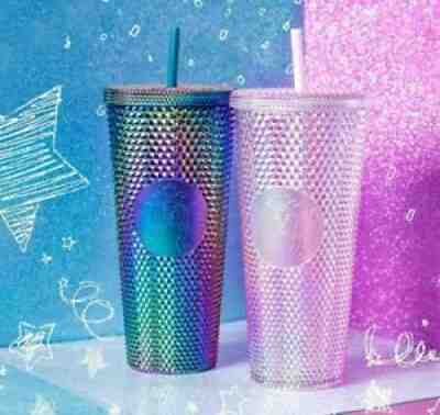 RARE Starbucks Singapore Studded Tumbler - Iridescent Glam Pink Sakura 2020 - Sold on eBay Oct 25, 2020 for $440.00
