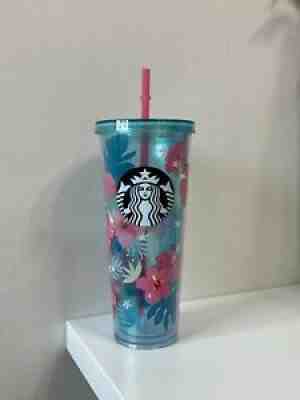 STARBUCKS Korea 2018 Summer Hibiscus Cold Cup 710ml Limited Edition Used - Sold on eBay Oct 25, 2020 for $330.00