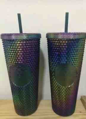 Starbucks Green Studded Tumler Oil Slick - Sold on eBay Oct 29, 2020 for $400.00