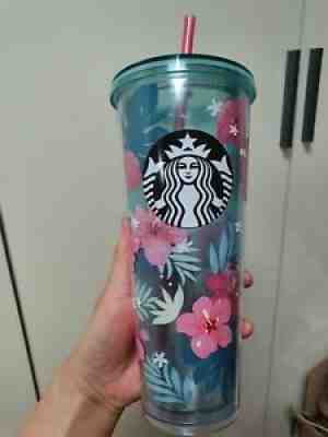 STARBUCKS KOREA 2018 Summer Hibiscus Cold Cup 710ml Limited Edition + Tracking - Sold on eBay Nov 07, 2020 for $300.00
