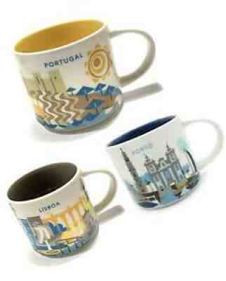 STARBUCKS YAH COMBO: Portugal, Lisboa and Porto You Are Here 14 Oz Mugs - Sold on eBay Nov 26, 2020 for $305.00