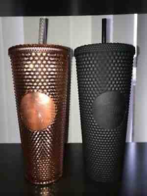 Starbucks Studded Black Matte & Rose Gold tumblers Collection BNWT - Sold on eBay Nov 21, 2020 for $329.00