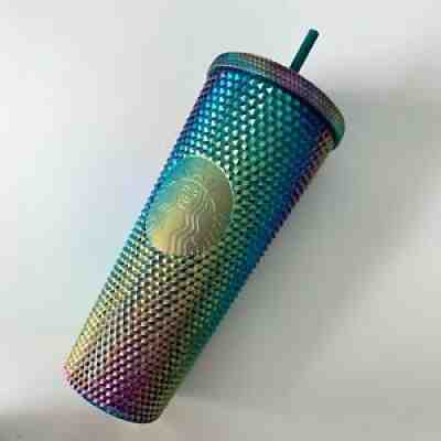 *IMPERFECT* Starbucks Singapore Magical Green Oil Slick Studded Cold Cup 24oz - Sold on eBay Oct 19, 2020 for $385.00