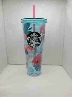 STARBUCKS KOREA 2018 Summer Hibiscus Cold cup Tumbler 710ml Limited Edition - Sold on eBay Nov 06, 2020 for $425.00