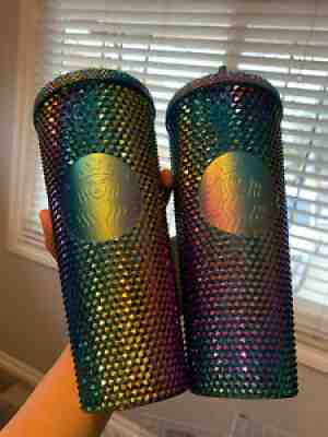 Oil Slick Studded Starbucks Tumbler - Sold on eBay Nov 11, 2020 for $428.00