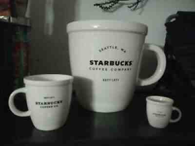 STARBUCKS ABBEY HUGE MUG 1 GALLON MUGS LOT OF 3 RARE HTF 138 OZ - Sold on eBay Dec 04, 2020 for $499.99
