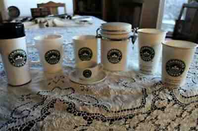 Rare Starbucks Saudi Arabia Floating Crown 8 Piece Coffee set