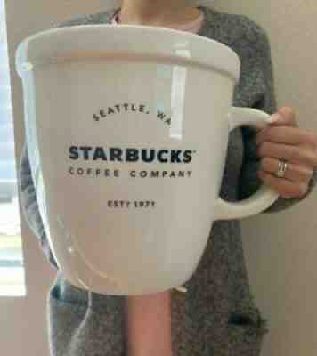 Starbucks Gaint Abbey Classic Ceramic Mug 138 oz Limited Edition 1 Gallon Cap - Sold on eBay Nov 17, 2020 for $699.99