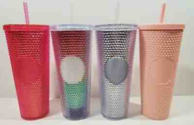 Starbucks Matte Pink, Pride 2020, Silver, and Hot Pink Studded Tumbler - Sold on eBay Jan 02, 2018 for $300.00