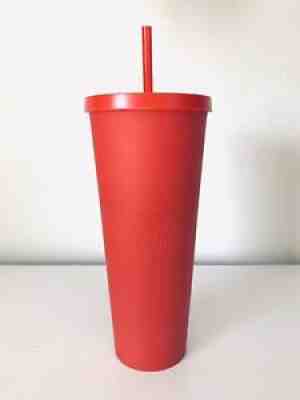 Starbucks Matte Red Soft Touch Acrylic Tumbler Venti Cold Cup 2016 Exclusive HTF - Sold on eBay Dec 13, 2020 for $325.90