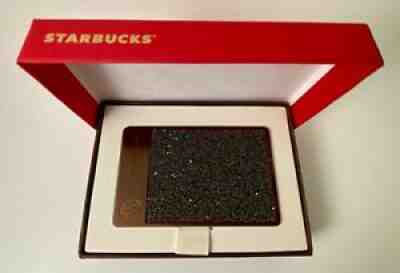 NEW Limited Edition Starbucks Swarovski Crystal Exclusive Card - Espresso Brown - Sold on eBay Dec 10, 2020 for $364.00