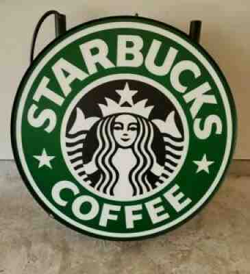 Starbucks Coffee Lighted Lollipop Sign 24â? 2 Sided. Tested and works - Sold on eBay Dec 02, 2020 for $275.00