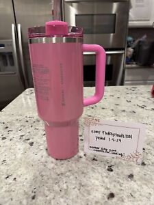 Stanley x Starbucks Exclusive 2024 Pink 40oz Tumbler NEW! In Hand! Quick Ship!? - Sold on eBay January 8th, 2024 for $510.00 (45 bids) 