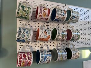 12 Starbucks Coffee YAH You Are Here Coffee Mugs Cups City States / Countries - Sold on eBay December 30th, 2023 for $125.00