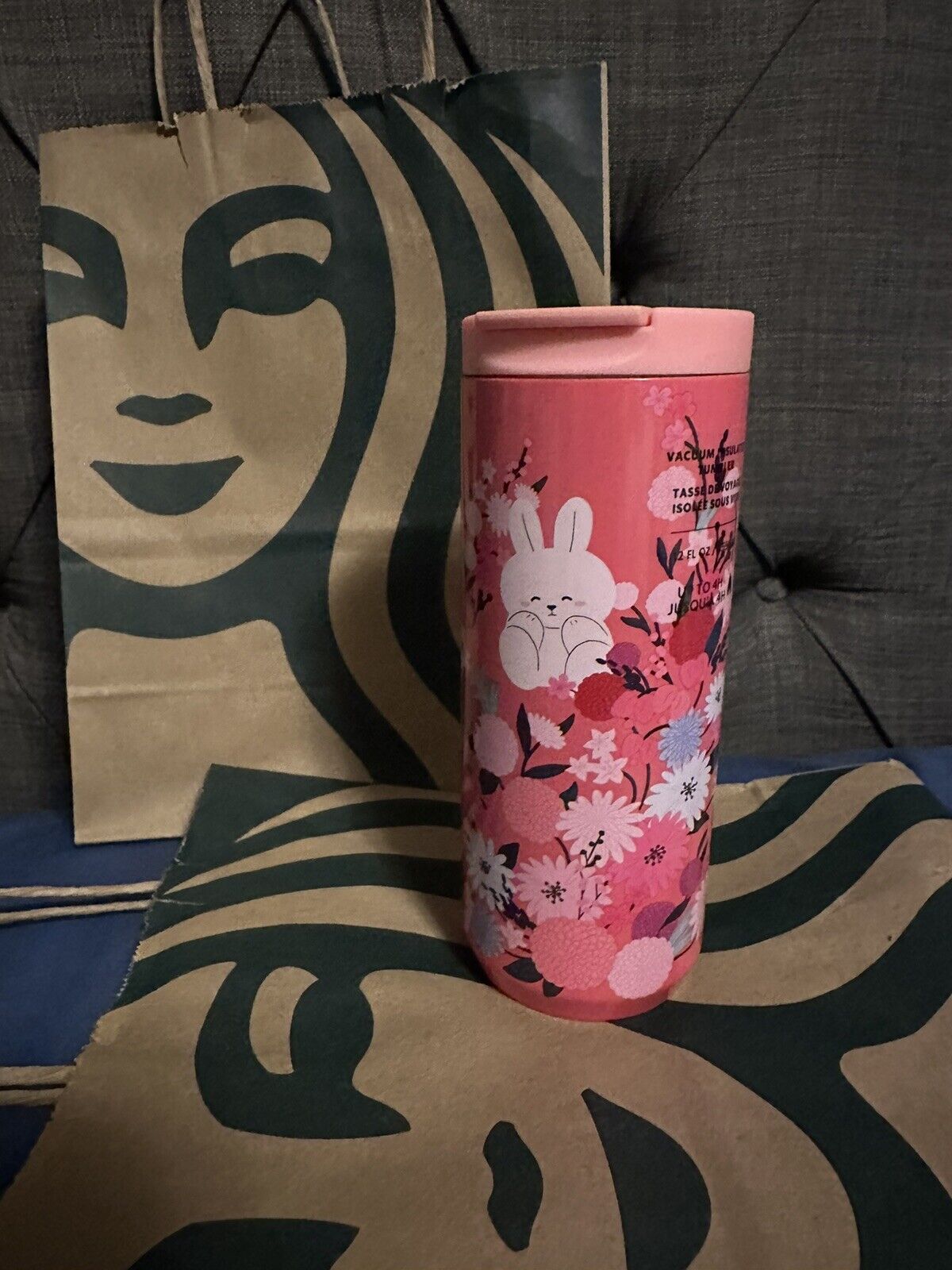 Starbucks 2023 Lunar New Year of the Rabbit 12 Oz Vacuum Insulated Tumbler - Sold on eBay January 14th, 2025 for $68.99